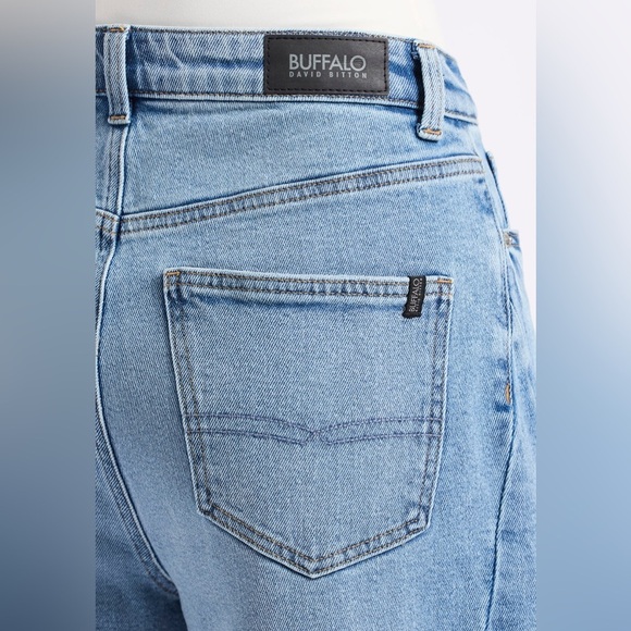 BUFFALO DAVID BITTON | Barbara High Rise Barrel Jeans in Vintage Indigo Blue - Picture 13 of 16